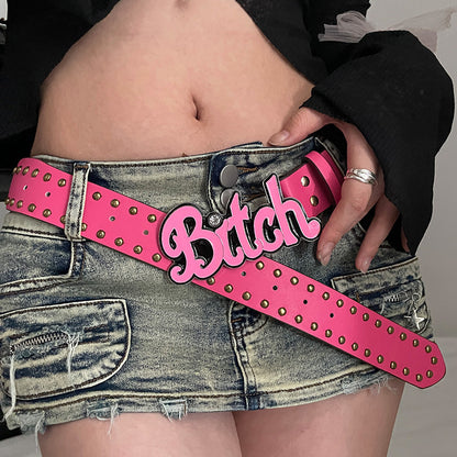 Cinturón con letras combinables de moda para mujer